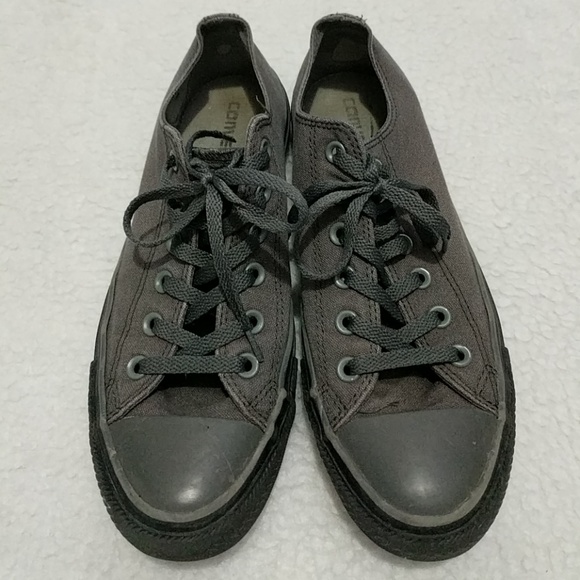 black converse with black sole